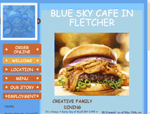 Tablet Screenshot of iloveblueskycafe.com
